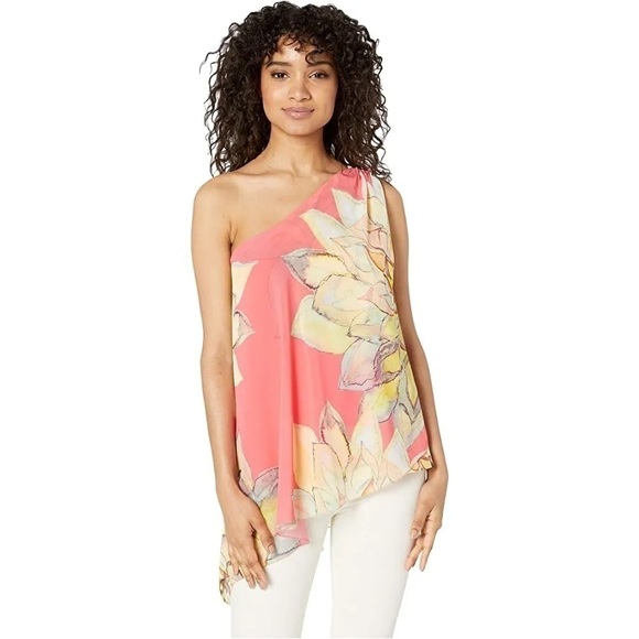 NWT Trina Turk off the shoulder nimah floral top sz S - Picture 1 of 16